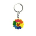 Llavero de flor de arco iris colorido lindo colgante de bolso silicona accesorio - 005-32 Llavero