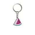 Llavero de Sandía Lindo Diseño de Fruta PVC Suave Colgante de Bolso Accesorios de Coche - Rebanada de Sandía