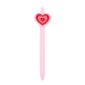 Roze klik-gelpen met meerlagige rode harttopper, schattige schrijfwarenbenodigdheden voor studenten. - Meerdere Lagen Hart Patch (269-11)
