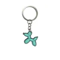 Lindo llavero de perro globo de PVC suave con anillo de metal para decoración de bolsos. - Perro Globo