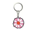 Lindo llavero de margarita rosa y blanca colgante de bolso anillo de llave de coche - 005-42 Llavero