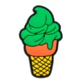 Colorful silicone ice cream cone decorative charm variant for cute straw and bag accessories - Fits 4-10mm Straws / 107-33 (Ice Cream Cone)