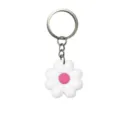 Llavero de margarita blanca bonito, colgante de bolso encantador y anillo de auto. - 005-53 Llavero