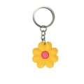 Bonito llavero de margarita amarilla, lindo colgante de bolso de flor para llaves de coche. - 005-54 Llavero