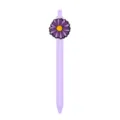 Bolígrafo de gel margarita morado lindo papelería de estudiante retráctil con flor - Flor Púrpura (005-45F14)
