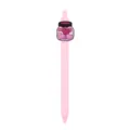 Leuke roze intrekbare balpen met schattig harten potje bedel voor studenten om te schrijven. - Hart Glazen Pot Patch (269-32)
