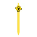 Yellow retractable ballpoint pen with cute cartoon smiley face charm for student stationery. - Smile Face Pendant Style / Yellow