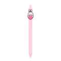 Schattige roze intrekbare gelpen met konijnenhart hanger voor leuke briefpapier. - Cartoon Konijn Hart Patch (269-46)