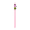 Cute pink retractable gel pen with 3D cat dango charm sweet student stationery writing tool - Cat Dumpling Style / Pink