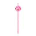 Roze intrekbare gelpen met schattige hartje rubberen patch studenten schrijfwaren pen - Motiverende Slogan Patch (269-47)