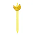Bonito bolígrafo de gel plátano dibujo animado amarillo retráctil papelería de estudiante - Colgante de Plátano (006-21F16)