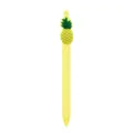 Bonito bolígrafo de gel de piña amarillo papelería bonita caricatura escritura suave - Colgante de Piña (006-43F16)