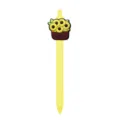 Lápiz de gel de girasol lindo amarillo retráctil dibujos animados papelería de estudiante bolígrafo - Cesta de Girasoles (006-51F16)