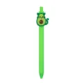 Lindo boligrafo de gel de gato aguacate, boligrafo retractil verde para escuela y oficina. - Gato Aguacate (006-56F11)