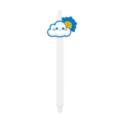Cute cloud sun silicone topper retractable ballpoint pen white student office stationery - Sun And Cloud Style / White