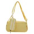 Gele Japanse minimalistische crossbody schoudertas met kleine afneembare etui - Cilindrische 2-in-1 Tas / Geel