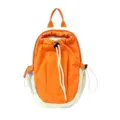 Sac à dos de sport extérieur bicolore orange et blanc sac à bandoulière décontracté - Orange