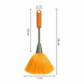 Plastic tweekleurige lange handvat stofwisser voor desktop toetsenbord reinigingsborstel - Oranje Tweekleurige Handgreep Met OPP-Tas