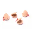 Detail shot of wooden castanets, Orff percussion musical toys for kids early education and rhythm. - Clear Water
