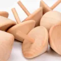 Wooden spinning top traditional nostalgic hand-turned wooden toys for kids boys kindergarten - Natural Wood Color