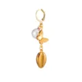 Gold Pearl Butterfly Shell Dangle Earring Elegant Fashion Jewelry Variant Style Option One - Butterfly Shell Style (E5456-1) / Gold