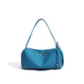 Blue leather shoulder bag top layer cowhide commuter handbag casual fashion variant - 31x11x14cm / Diamond Blue