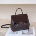 Sac à main élégant en cuir véritable pour femme, grand cabas fourre-tout pour le bureau quotidien. - Ébène