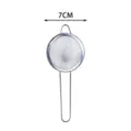 Stainless steel kitchen oil and tea strainer mesh spoon 7cm small flour sieve filter - Straight Stripe 7cm