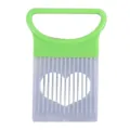 Stainless steel onion holder slicer vegetable cutter meat tenderizer fork kitchen - Green