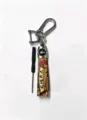 Chinese style dragon print metal leather car keychain pendant with mini screwdriver tool - Soaring Dragon