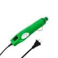 Mini handheld hot air heat gun detail view, 300W 220V electric tool for shrinking and crafts. - Green & Green
