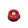 Conector de tanque de gas rojo para camping al aire libre, adaptador de estufa portátil 42mm. - Rayura Fina Roja