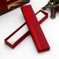 Long red paper gift box with ribbon bow for necklace and jewelry main display item. - Long Box 4*20*2.5 / Red