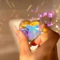 Crystal Heart Suncatcher Rainbow Maker Pendant, Multicolored Faceted Glass Hanging Ornament - 30mm Heart