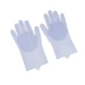 Gants de nettoyage en silicone pour la vaisselle cuisine usage domestique détail vue - 130g (Emballage OPP) / Gris