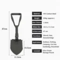 Pelle militaire pliante portable, outil de survie multifonctionnel pour le camping. - 40-58cm / Moyen Épais Vert Armée