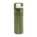 Aluminum alloy waterproof sealed canister olive green outdoor survival EDC capsule pill container - Fluorescent Green #4