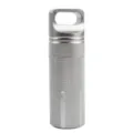 Aluminum alloy waterproof container outdoor survival pill bottle EDC storage box - Gray