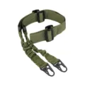 Outdoor tactical single-point rifle sling with braided paracord and durable buckles variant. - Two Point Sling (TG034) / Army Green