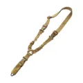 Tactical single-point bungee rifle sling with durable nylon webbing and quick release buckles. - Buckle Single Point Sling (TG037) / Khaki