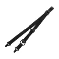 Tactical adjustable black nylon strap sling for outdoor use, durable utility webbing accessory - Clip Dual Single Point Sling (TG043) / Black