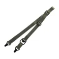 Tactical sling single point adjustable nylon webbing outdoor combat gear military rifle strap - Clip Dual Single Point Sling (TG043) / Army Green
