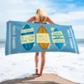 Mikrofaser Strandtuch für Erwachsene, große gedruckte Surfbretter, schnell trocknendes Badetuch Sommer. - 70x150cm / Stil ST-LQBZ-3