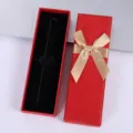 Kokkino Kouti Dorou Penas me Chryso Filogko Polyteles Syskevasia apo Charti - Κόκκινο Κουτί με Φιόγκο και Καπάκι / 17x5x3cm / Κόκκινο