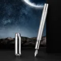 Stylo Plume Jinhao Nouvelle Série 92 Planète Argent Métal Set Cadeau Élégant Instrument - 0.5mm / Acier Inoxydable