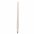 Plain white solid wood eternal pencil inkless graphite writing sketch student tool - Plain White Style