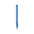 Blue plastic twist ballpoint pen, creative triangular design matte finish for office gift. - Ballpoint Pen Refills / Blue
