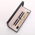 Stylo-plume en métal doré avec coffret cadeau et cartouches d'encre pour le bureau. - Stylo Plume Doré Dragon