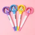 Cute cartoon rotating stress relief gel pen student creative toy pen cute colorful writing pen - Bee Series / 0.5mm Black Ink (1 Piece)