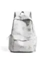 Lässiger minimalistischer Rucksack mit süßem Bärenmuster für Schüler, Alltagstasche. - Einzelne Tasche / Grau